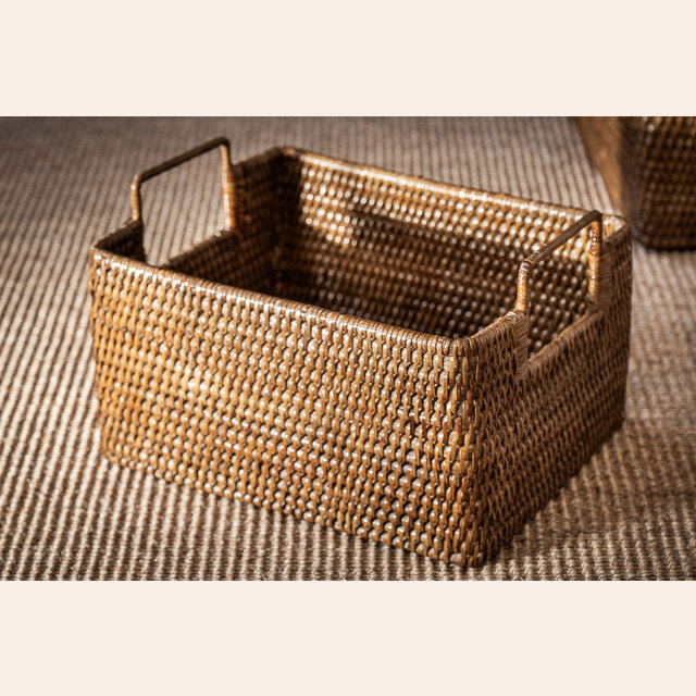 CESTO RECTANGULAR RATTAN - CHICO