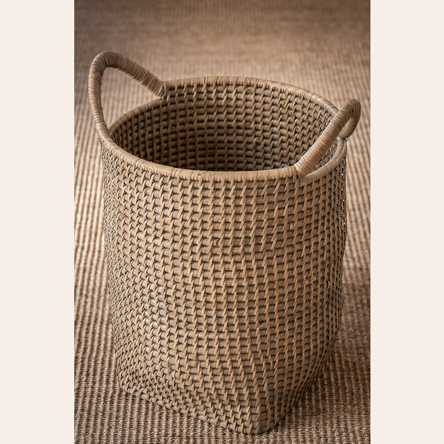 CESTO/MACETERO NUDE - RATTAN